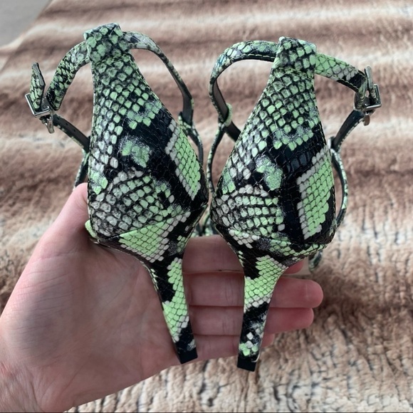 Jessica Simpson Omyra Lime Glitter Boa Sandal - Picture 6 of 8